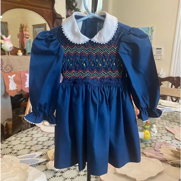 Polly Flinders Dresses Vintage Polly Flinders Smocked Dress